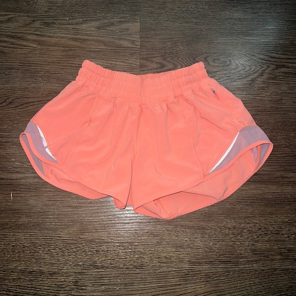 Shorts Rare Lulu Hotty Hots In Pop Orange Poshmark